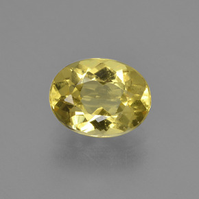 Berilo dorado amarillo natural de 1,56 ct, corte óvalo, VS