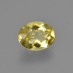 Berilo dorado amarillo natural de 1,56 ct, corte óvalo, VS
