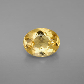 Berilo dorado amarillo natural de 1,63 ct, corte óvalo, VS