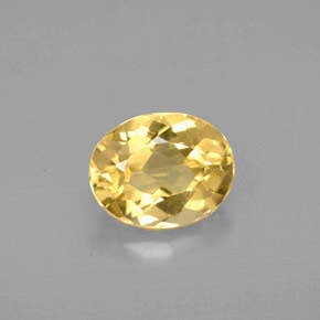 Berilo Dorado Amarillo natural de 1.74 ct, Corte Óvalo, VS
