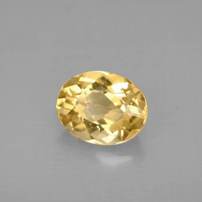 Berilo Dorado Amarillo natural de 1.74 ct, Corte Óvalo, VS