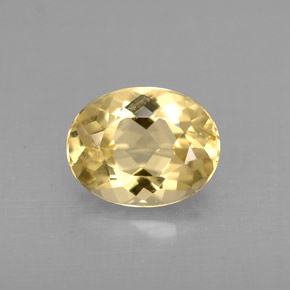 Berilo Dorado Amarillo natural de 1.64 ct, Corte Óvalo, VVS-VS
