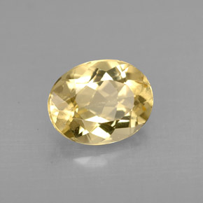 Berilo Dorado Amarillo natural de 1.64 ct, Corte Óvalo, VVS-VS
