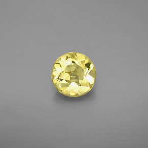 Berilo dorado amarillo natural de 0,78 ct, corte redondo, VVS-VS