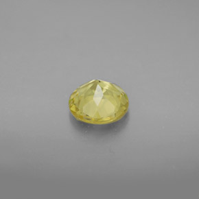Berilo dorado amarillo natural de 0,78 ct, corte redondo, VVS-VS