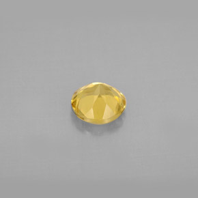 Berilo dorado amarillo natural de 0,73 ct, corte redondo, VS