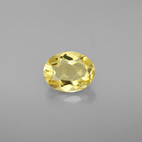 Berilo dorado amarillo natural de 0,97 ct, corte óvalo, VVS
