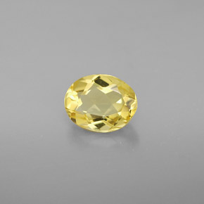 Berilo dorado amarillo natural de 0,97 ct, corte óvalo, VVS