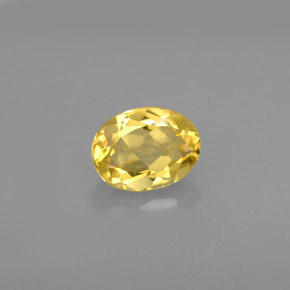 Berilo Dorado Amarillo natural de 1.11 ct, Corte Óvalo, VS