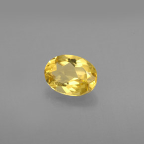 Berilo Dorado Amarillo natural de 1.11 ct, Corte Óvalo, VS
