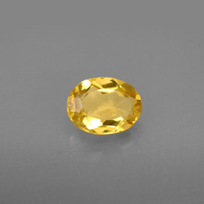 Berilo dorado amarillo natural de 1,08 ct, corte óvalo, VS