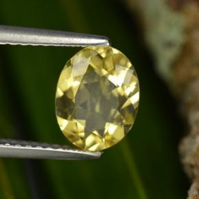Berilo dorado amarillo natural de 1,22 ct, corte óvalo, VVS-VS