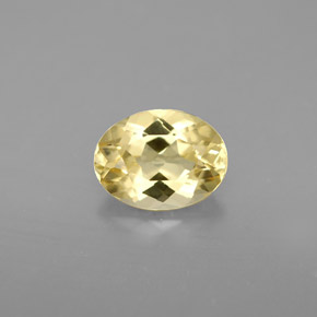 Berilo dorado amarillo natural de 0,99 ct, corte óvalo, VVS