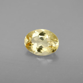 Berilo dorado amarillo natural de 0,99 ct, corte óvalo, VVS