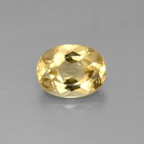 Berilo dorado amarillo natural de 1,65 ct, corte óvalo, VS