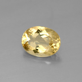 Berilo dorado amarillo natural de 1,65 ct, corte óvalo, VS