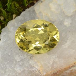 Berilo dorado amarillo natural de 1,39 ct, corte óvalo, VS