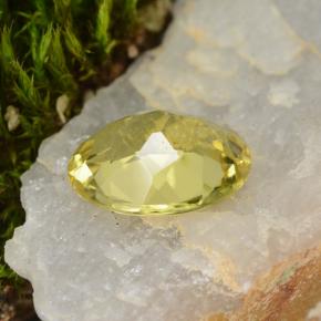 Berilo dorado amarillo natural de 1,39 ct, corte óvalo, VS