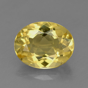 Berilo Dorado Amarillo toscana natural de 1.48 ct, Corte Óvalo, VVS