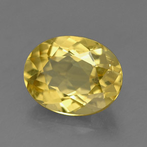 Berilo Dorado Amarillo toscana natural de 1.48 ct, Corte Óvalo, VVS