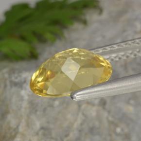Berilo dorado amarillo natural de 1,48 ct, corte óvalo, VS