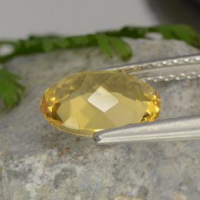 Berilo dorado amarillo natural de 1,52 ct, corte óvalo, VVS-VS