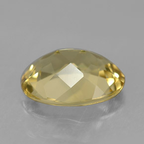 Berilo dorado amarillo natural de 1,47 ct, corte óvalo, VVS