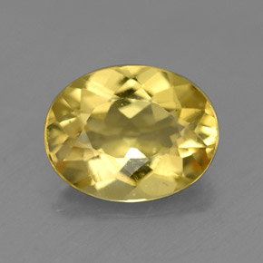 Berilo Dorado Amarillo natural de 1.46 ct, Corte Óvalo, VS