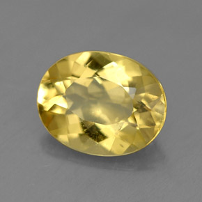 Berilo Dorado Amarillo natural de 1.46 ct, Corte Óvalo, VS