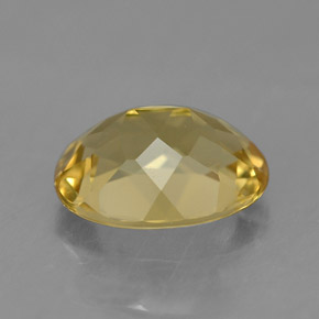 Berilo dorado amarillo natural de 1,49 ct, corte óvalo, VS