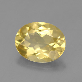 Berilo dorado amarillo natural de 1,46 ct, corte óvalo, VVS-VS