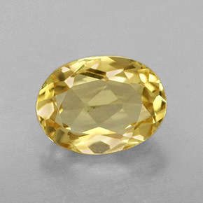 Berilo dorado amarillo natural de 1,14 ct, corte óvalo, VVS-VS