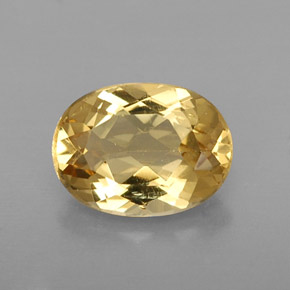 Berilo dorado amarillo natural de 1,08 ct, corte óvalo, VS