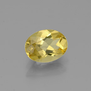 Berilo Dorado Amarillo natural de 0.94 ct, Corte Óvalo, VVS