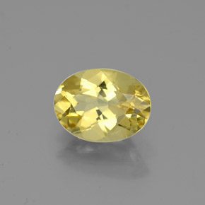 Berilo dorado amarillo natural de 1,03 ct, corte óvalo, VS