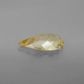Berilo dorado amarillo natural de 2,38 ct, en forma de pera, VVS-VS