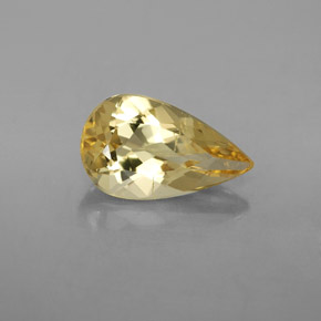 Berilo dorado dorado natural de 2,79 ct, en forma de pera, VS-SI