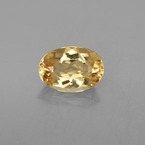Berilo dorado amarillo natural de 2,23 ct, corte óvalo, VVS