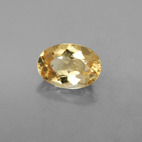 Berilo dorado amarillo natural de 2,23 ct, corte óvalo, VVS