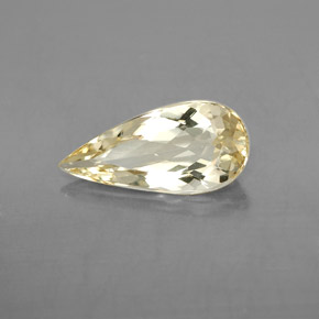 Berilo dorado amarillo natural de 2,31 ct, en forma de pera, VVS