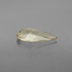 Berilo dorado amarillo natural de 2,31 ct, en forma de pera, VVS
