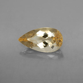 Berilo Dorado Amarillo natural de 2.69 ct, En forma de pera, VVS-VS