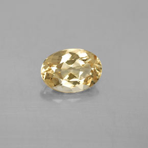 Berilo dorado amarillo natural de 2,09 ct, corte óvalo, VVS