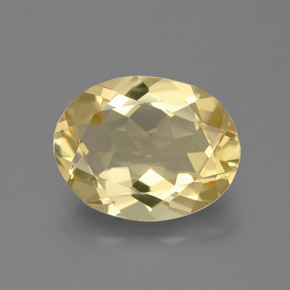 Berilo dorado amarillo natural de 2,95 ct, corte óvalo, VVS-VS