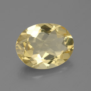Berilo dorado amarillo natural de 2,95 ct, corte óvalo, VVS-VS