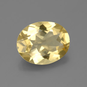 Berilo dorado amarillo natural de 2,86 ct, corte óvalo, VS