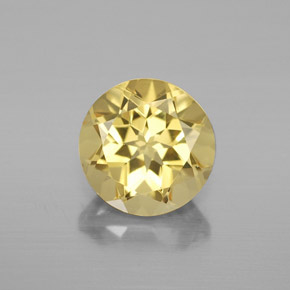 Berilo Dorado Amarillo natural de 2.24 ct, Corte Redondo, VVS