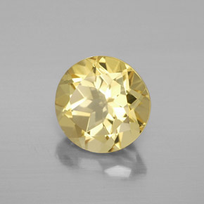 Berilo Dorado Amarillo natural de 2.24 ct, Corte Redondo, VVS