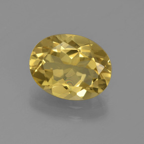 Berilo dorado amarillo natural de 2,41 ct, corte óvalo, VS