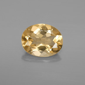 Berilo Dorado Amarillo natural de 2.74 ct, Corte Óvalo, VVS-VS